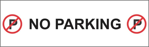 No Parking safety sign