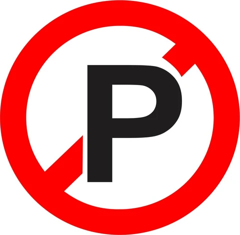 No Parking safety sign 