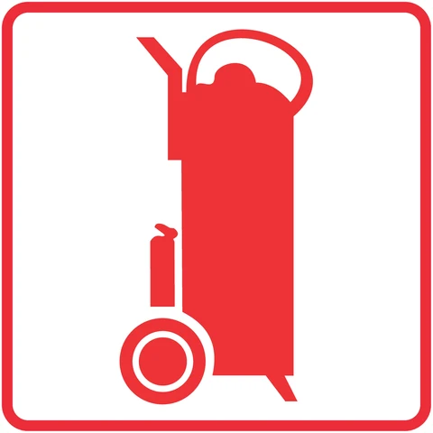Fire Trolley safety sign 