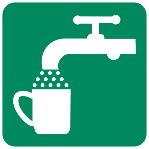 Drinking Water safety sign 