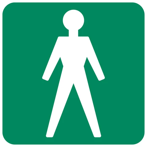 Gents Toilet safety sign