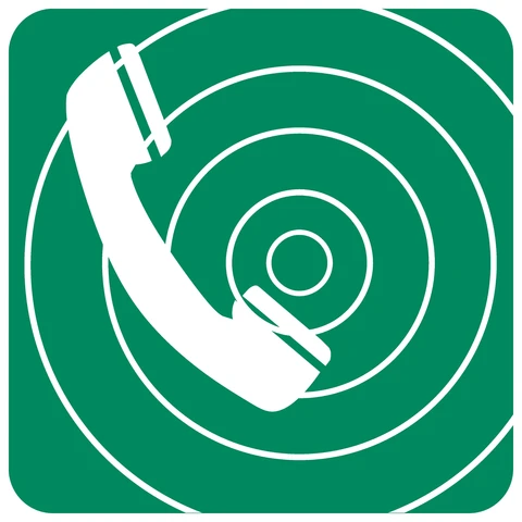Emergency Telephone safety sign 