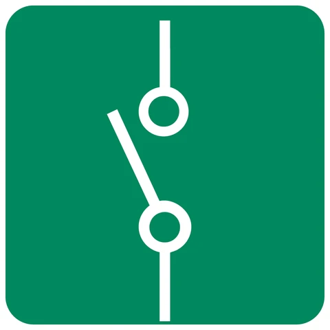 Electric Isolator Switch safety sign 