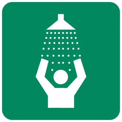 Safety Shower safety sign 