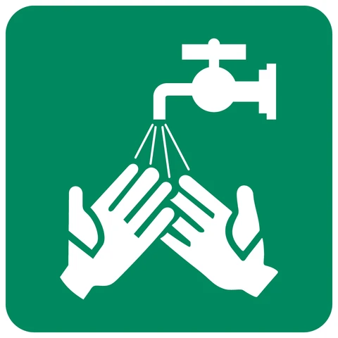 Tap For Washing Hands safety sign