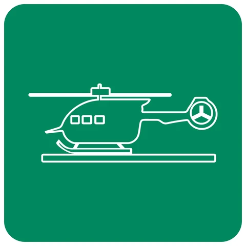 Helicopter Pad safety sign 