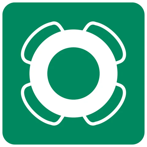 Life Buoy safety sign 