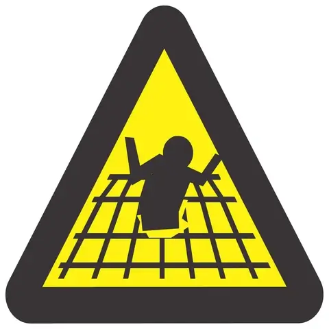 Beware Of Fragile Surface safety sign