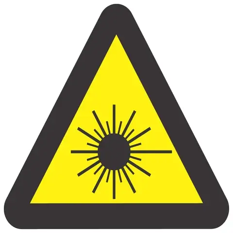 Beware Of Laser Hazard safety sign 