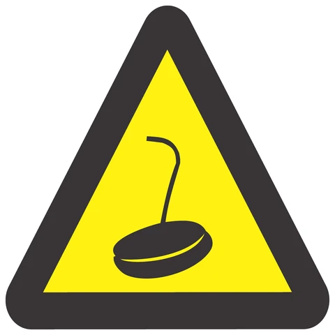 Beware Of Magnet Crane safety sign 