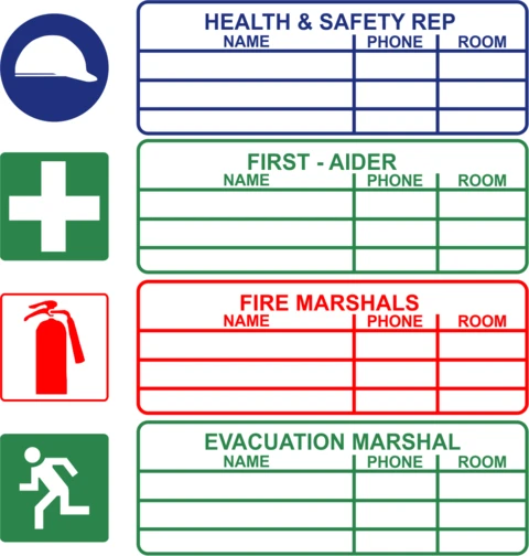 Health and Safety Rep Safety sign
