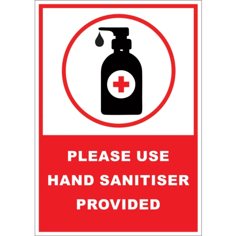 Use Hand Sanitiser safety sign - Covid-19 