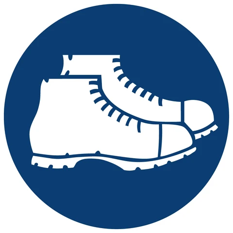 Foot Protection Against Crushing Shall Be Worn safety sign 