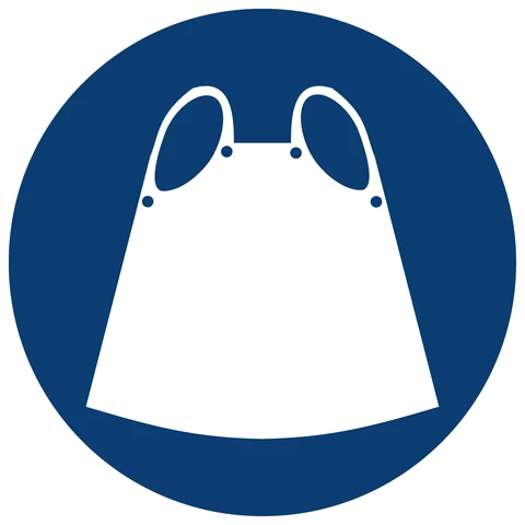 Apron Shall Be Worn safety sign 