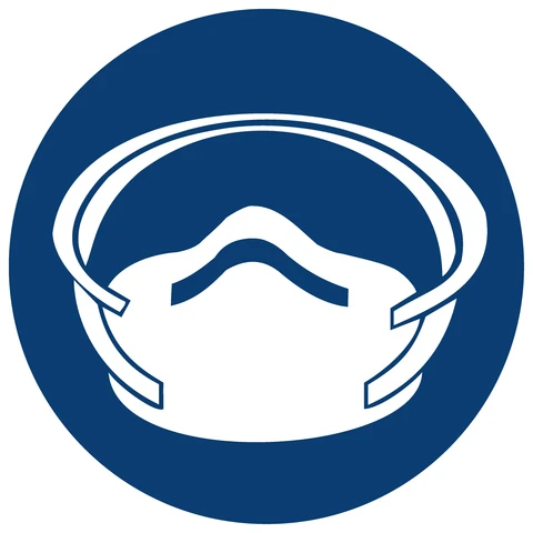 Dust Mask Shall Be Worn safety sign 