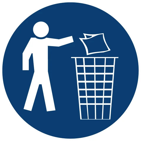 Keep Area Clean safety sign 