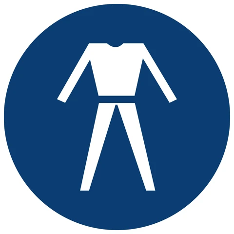 Overalls Shall Be Worn safety sign 