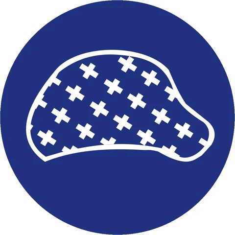 Hair nets safety sign 