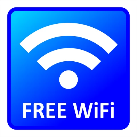 Free Wifi safety sign