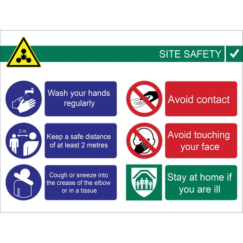 Staff Site Safety sign - Covid-19