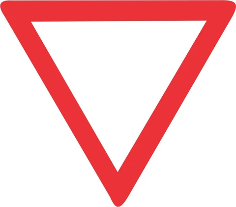 SABS Yield retro reflective Chromadek road sign 