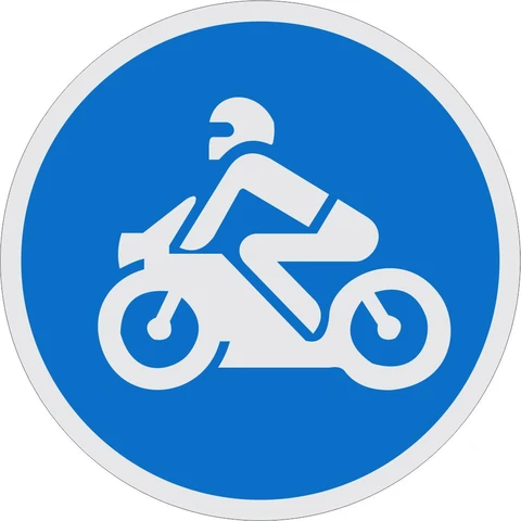 Motorcycles Only road sign