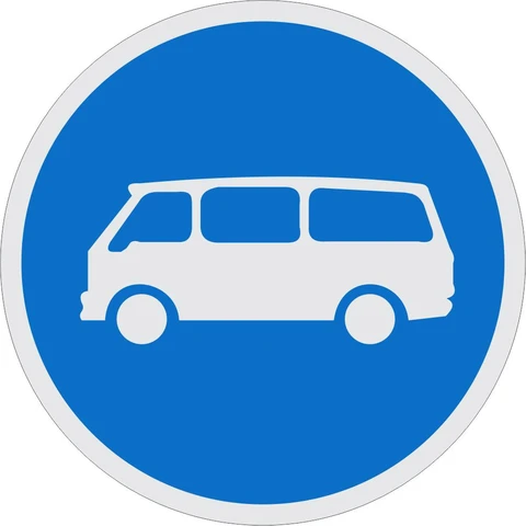 Mini-Buses Only road sign  