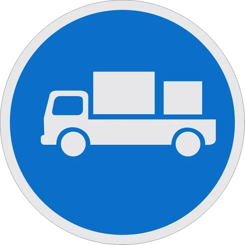 Delivery Vehicles Only road sign 