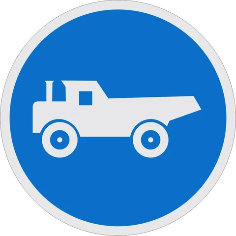 Construction Vehicles Only road sign