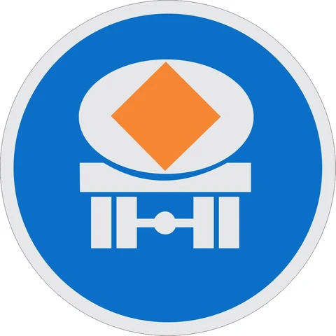 SABS Vehicles Conveying Dangerous Goods road sign