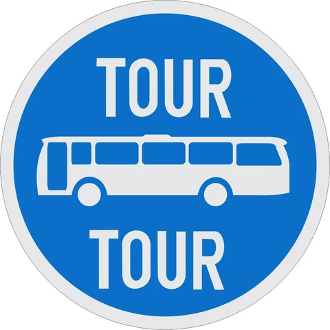 Tour Buses Only road sign 