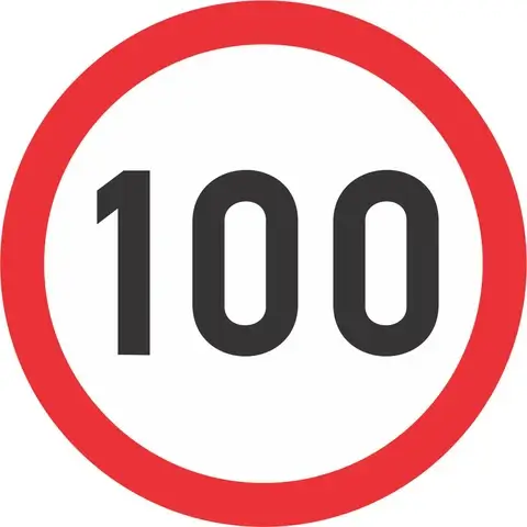Speed Limit road sign 