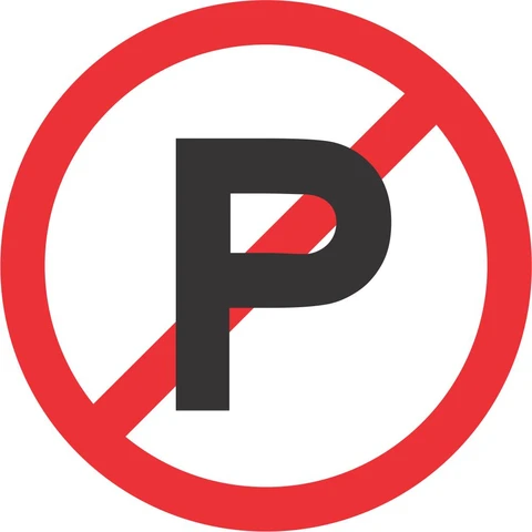 SABS No Parking retro reflective road sign 