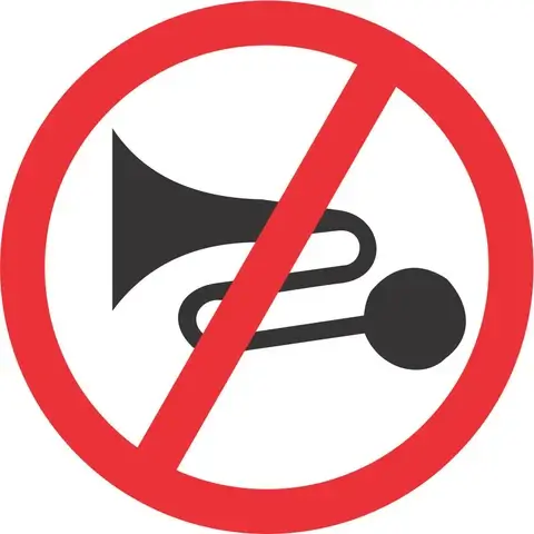 No Excessive Noise road sign 