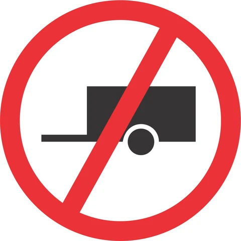 No Towed Vehicles road sign 