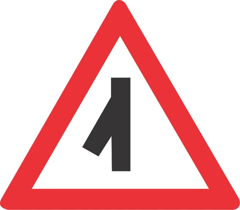 Sharp Junction (Left) road sign 