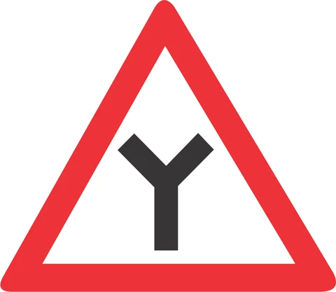 Y Junction road sign 