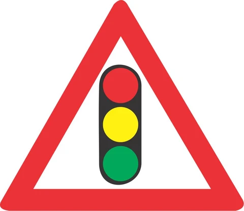 SABS Traffic Signals Ahead road sign 