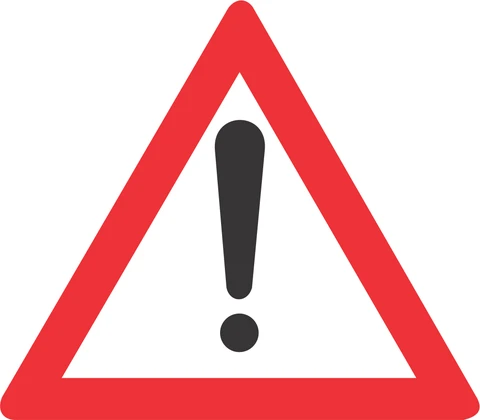 SABS General Warning retro reflective road sign 